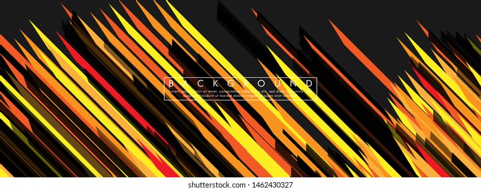 Vector background lines with orange and yellow. Abstract retro striped colorful . illustration of eps 10