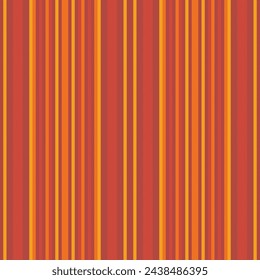 Vector background lines of pattern seamless texture with a vertical fabric stripe textile in orange and pink colors.