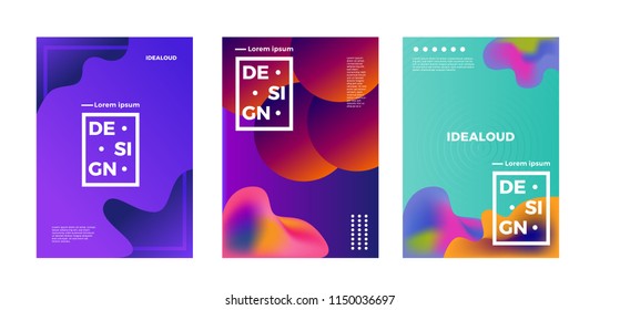 Vector background liquid, modern design, trends style