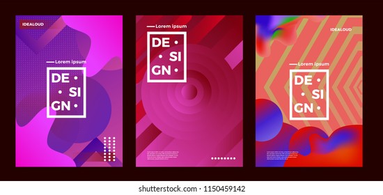 Vector background liquid, modern design, trends style