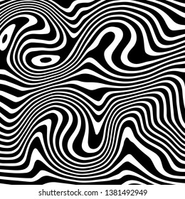 Vector background liquify black and white. Inspired from zebra liquid pattern texture.