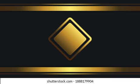 Vector of background look so classic and luxury on gold color.