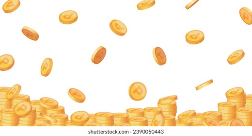 Vector background of lots of point coins