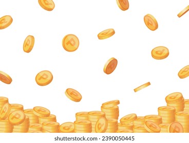 Vector background of lots of point coins