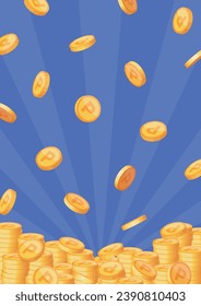 Vector background of lots of point coins