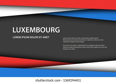 Vector background with Luxembourg colors and free grey space for your text, Luxembourg flag, Made in Luxembourg, Luxembourg icon and symbol