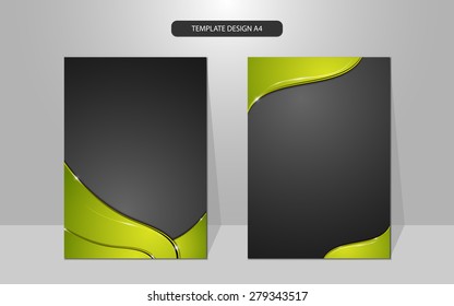vector background luxury golden abstract curve frame cover design