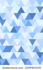 Vector background made of a gradient of triangles of blue shades