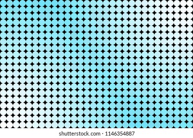 Vector background made of light blue gradient circles on black background.