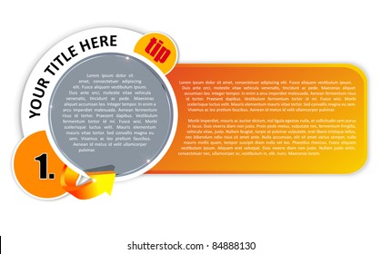 Vector background for magazine tips, reviews and other publications