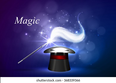 Vector background magic Glov, the concept of magic.