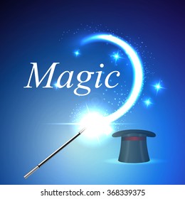 Vector background magic Glov, the concept of magic.