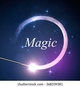 Vector background magic Glov, the concept of magic.