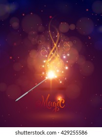 Vector background magic glow