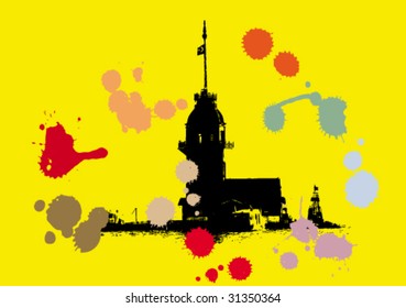 vector background with maiden tower