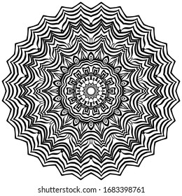 Vector Background With Mandala. Decorative Elements. Arabic, Indian, Ottoman Motifs.