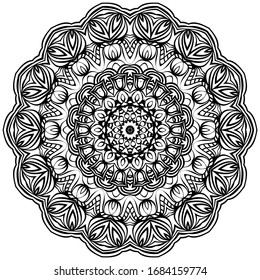 Vector Background With Mandala. Decorative Elements. Arabic, Indian, Ottoman Motifs.