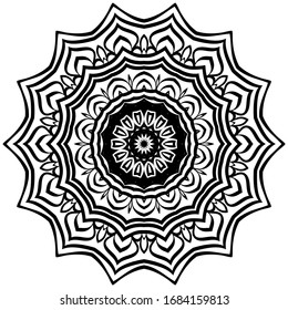 Vector Background With Mandala. Decorative Elements. Arabic, Indian, Ottoman Motifs.