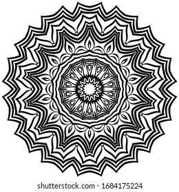 Vector Background With Mandala. Decorative Elements. Arabic, Indian, Ottoman Motifs.