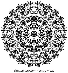 Vector Background With Mandala. Decorative Elements. Arabic, Indian, Ottoman Motifs.