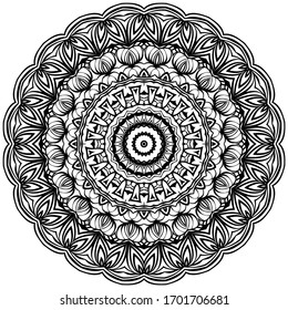 Vector Background With Mandala. Decorative Elements. Arabic, Indian, Ottoman Motifs.