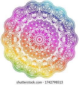 Vector Background With Mandala. Decorative Elements. Arabic, Indian, Ottoman Motifs.