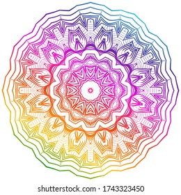 Vector Background With Mandala. Decorative Elements. Arabic, Indian, Ottoman Motifs.