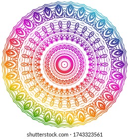 Vector Background With Mandala. Decorative Elements. Arabic, Indian, Ottoman Motifs.