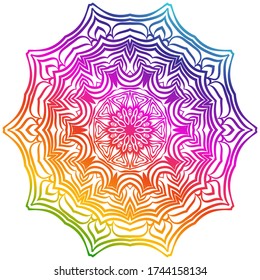 Vector Background With Mandala. Decorative Elements. Arabic, Indian, Ottoman Motifs.