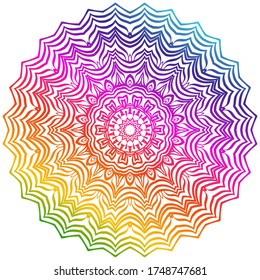 Vector Background With Mandala. Decorative Elements. Arabic, Indian, Ottoman Motifs.