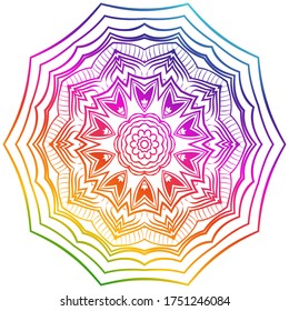 Vector Background With Mandala. Decorative Elements. Arabic, Indian, Ottoman Motifs.