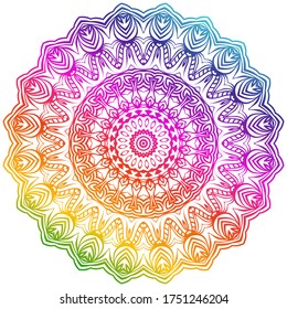 Vector Background With Mandala. Decorative Elements. Arabic, Indian, Ottoman Motifs.
