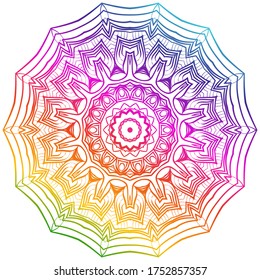 Vector Background With Mandala. Decorative Elements. Arabic, Indian, Ottoman Motifs.