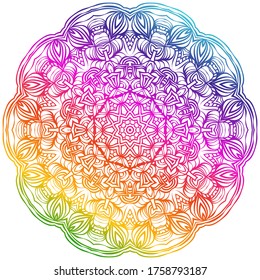 Vector Background With Mandala. Decorative Elements. Arabic, Indian, Ottoman Motifs.