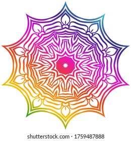 Vector Background With Mandala. Decorative Elements. Arabic, Indian, Ottoman Motifs.