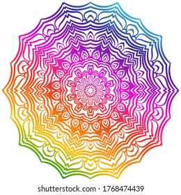Vector Background With Mandala. Decorative Elements. Arabic, Indian, Ottoman Motifs.