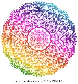 Vector Background With Mandala. Decorative Elements. Arabic, Indian, Ottoman Motifs.