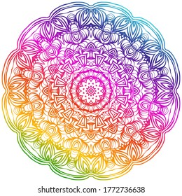 Vector Background With Mandala. Decorative Elements. Arabic, Indian, Ottoman Motifs.