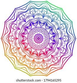 Vector Background With Mandala. Decorative Elements. Arabic, Indian, Ottoman Motifs.