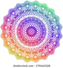 Vector Background With Mandala. Decorative Elements. Arabic, Indian, Ottoman Motifs.