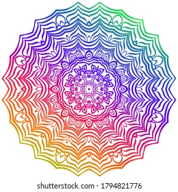 Vector Background With Mandala. Decorative Elements. Arabic, Indian, Ottoman Motifs.