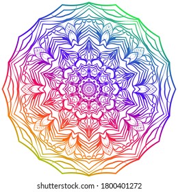 Vector Background With Mandala. Decorative Elements. Arabic, Indian, Ottoman Motifs.