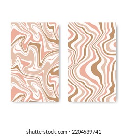 Vector background with marble paper effect. Earthy pastel tones
boho background with waves. Abstract weaves groovy texture.