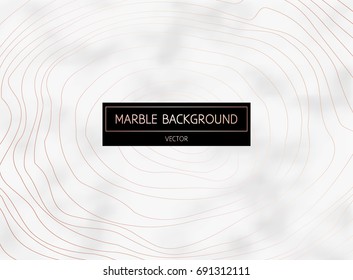 Vector Background. Marble Texture With Rose Gold Lines