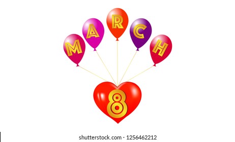 Vector Background March 8
