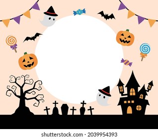 Material de fondo vectorial para eventos de Halloween.
