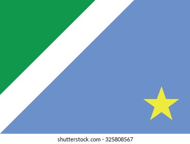 vector background of mato grosso do sul state flag