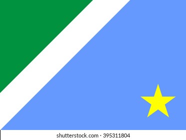 vector background of mato grosso do sul state flag