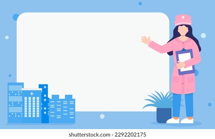 Vector background for medical advice notification bar