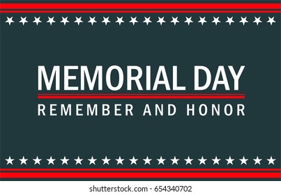 vector Background for memorial day